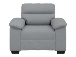 Sillón de tela gris claro 60 cm
