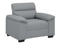 Sillón de tela gris claro 60 cm