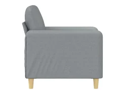 Sillón de tela gris claro 60 cm