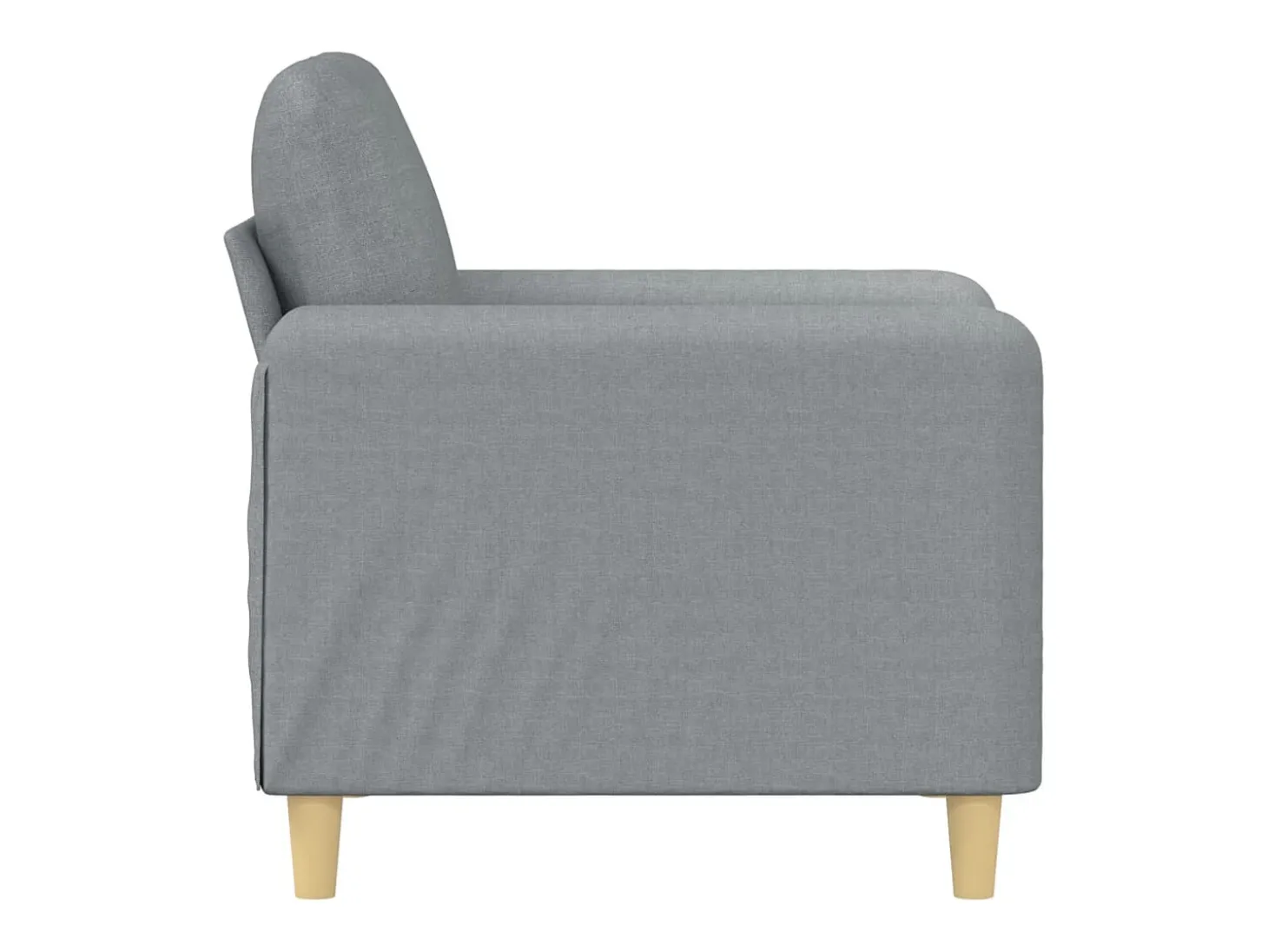 Sillón de tela gris claro 60 cm