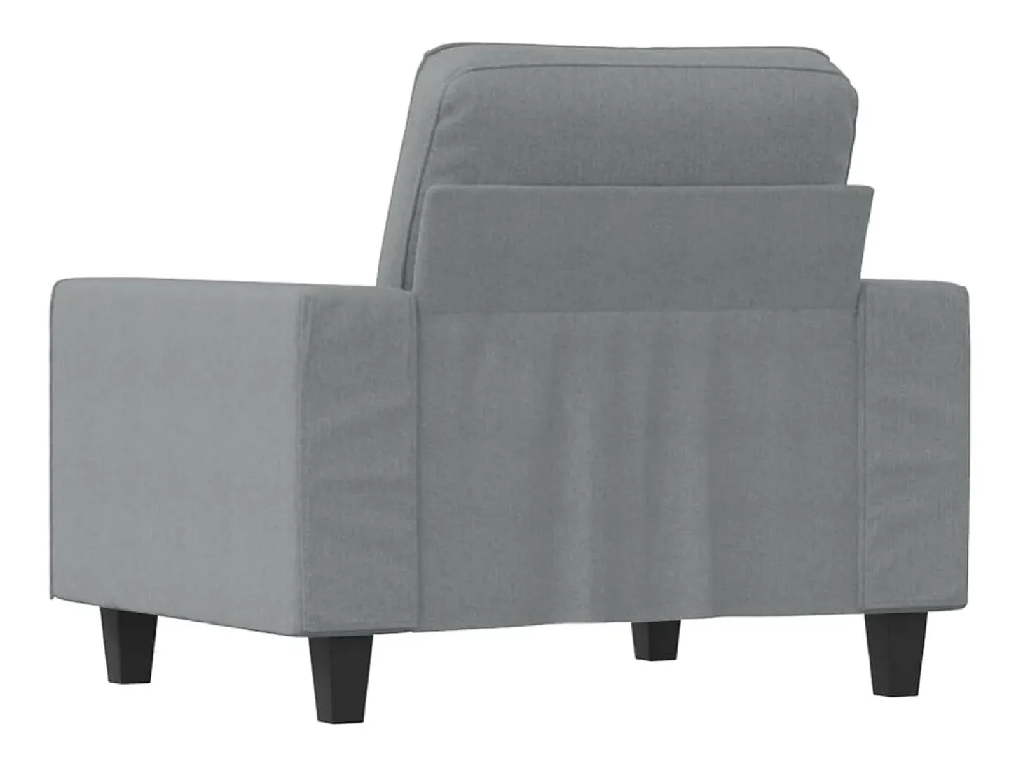 Sillón de tela gris claro 60 cm