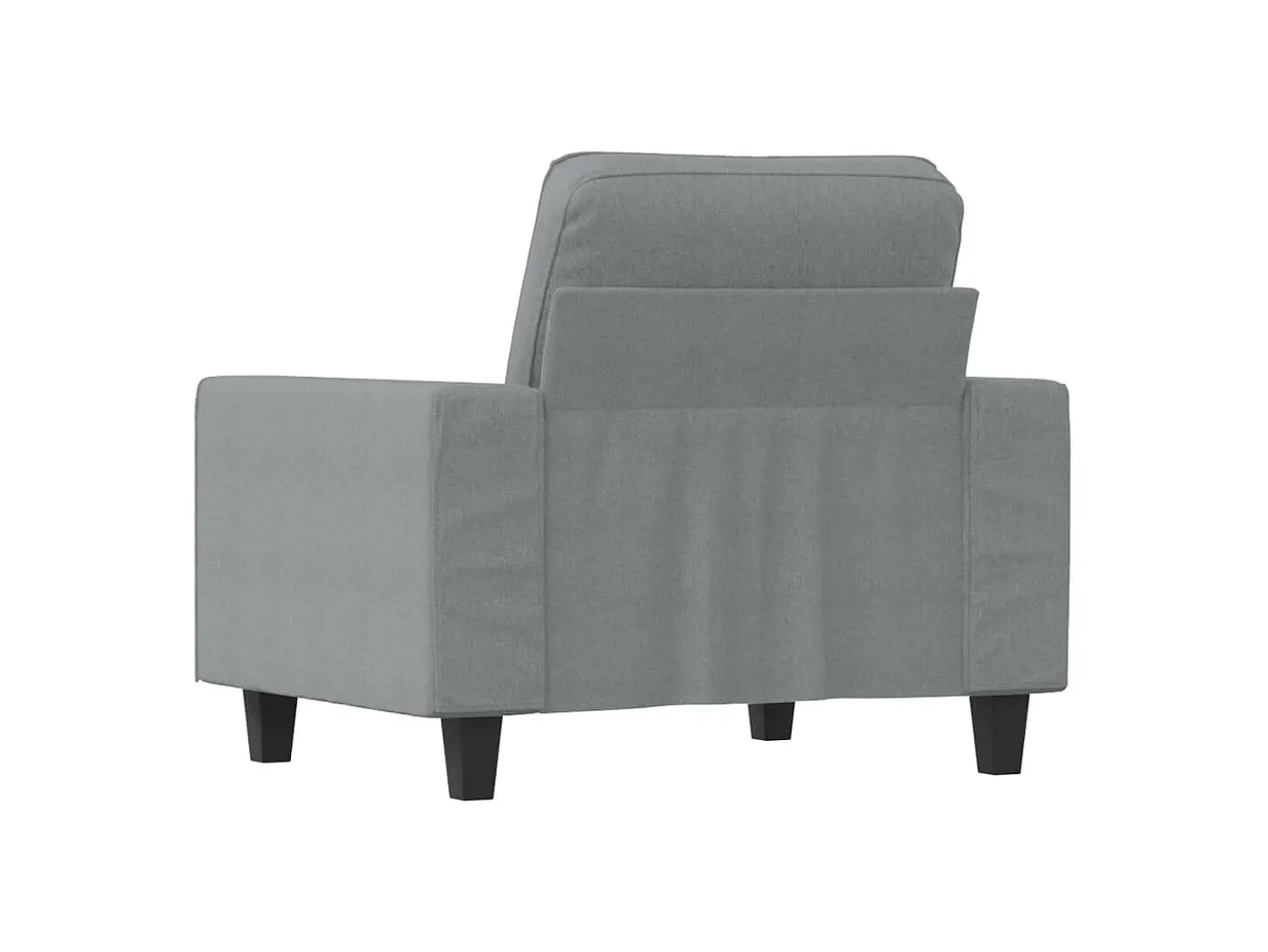 Sillón de tela gris claro 60 cm