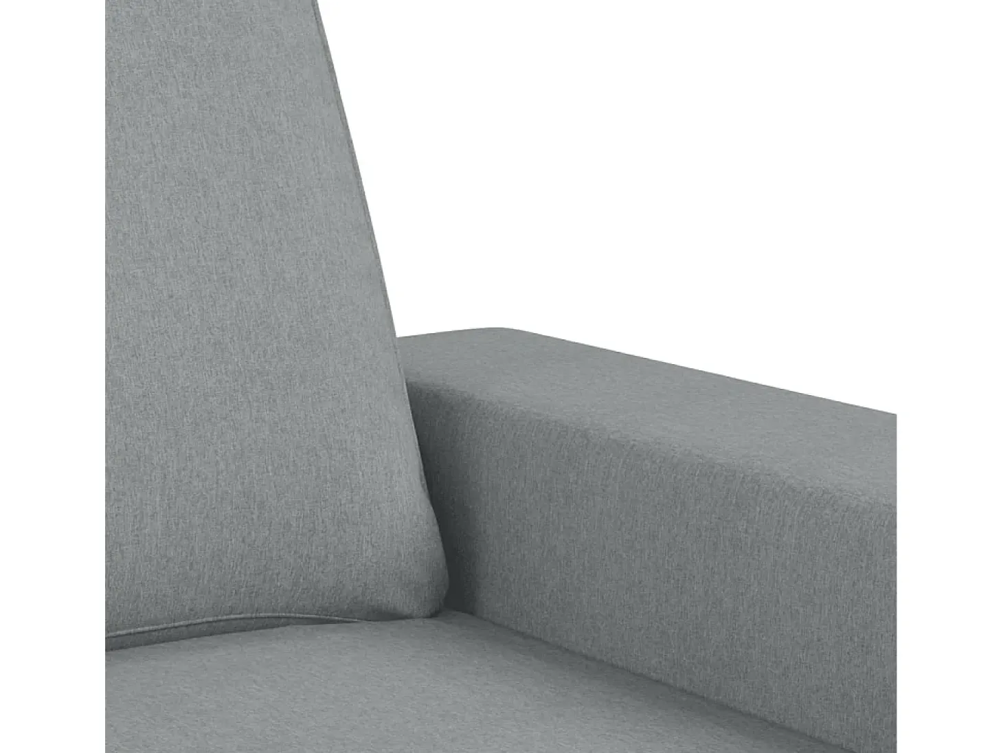Sillón de tela gris claro 60 cm