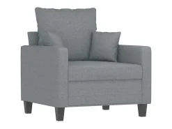 Sillón de tela gris claro 60 cm