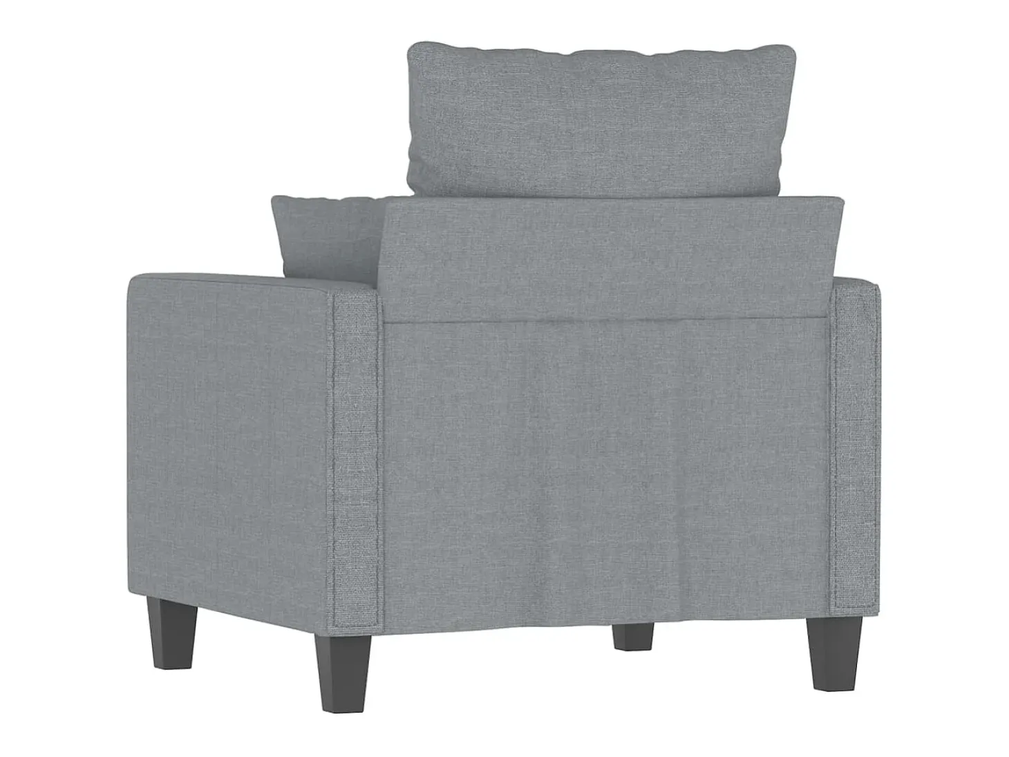 Sillón de tela gris claro 60 cm