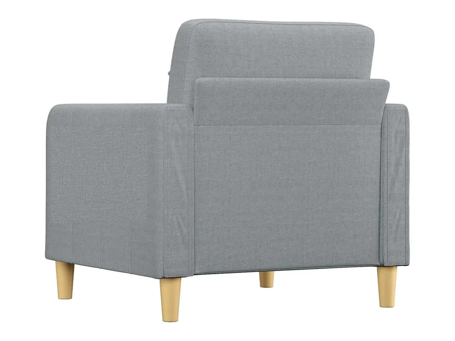 Sillón de tela gris claro 60 cm