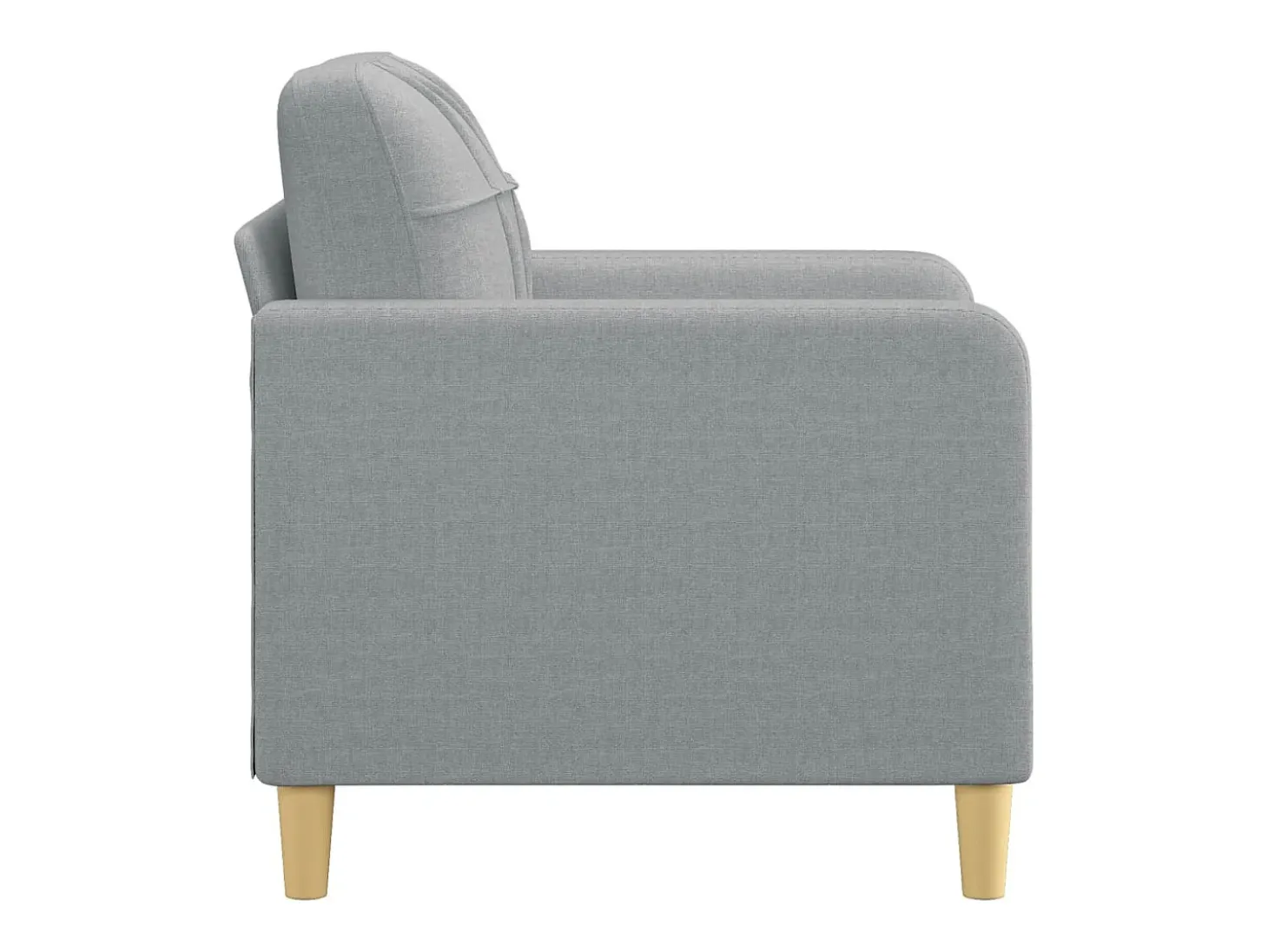 Sillón de tela gris claro 60 cm