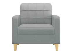 Sillón de tela gris claro 60 cm ES91907