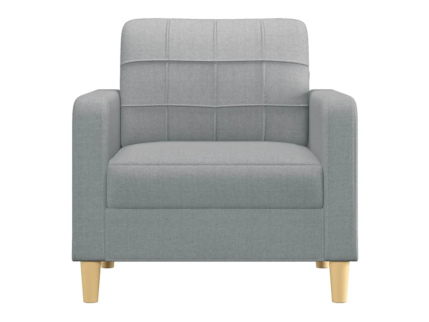 Sillón de tela gris claro 60 cm ES91907