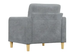 Sillón de tela gris claro 60 cm ES91907