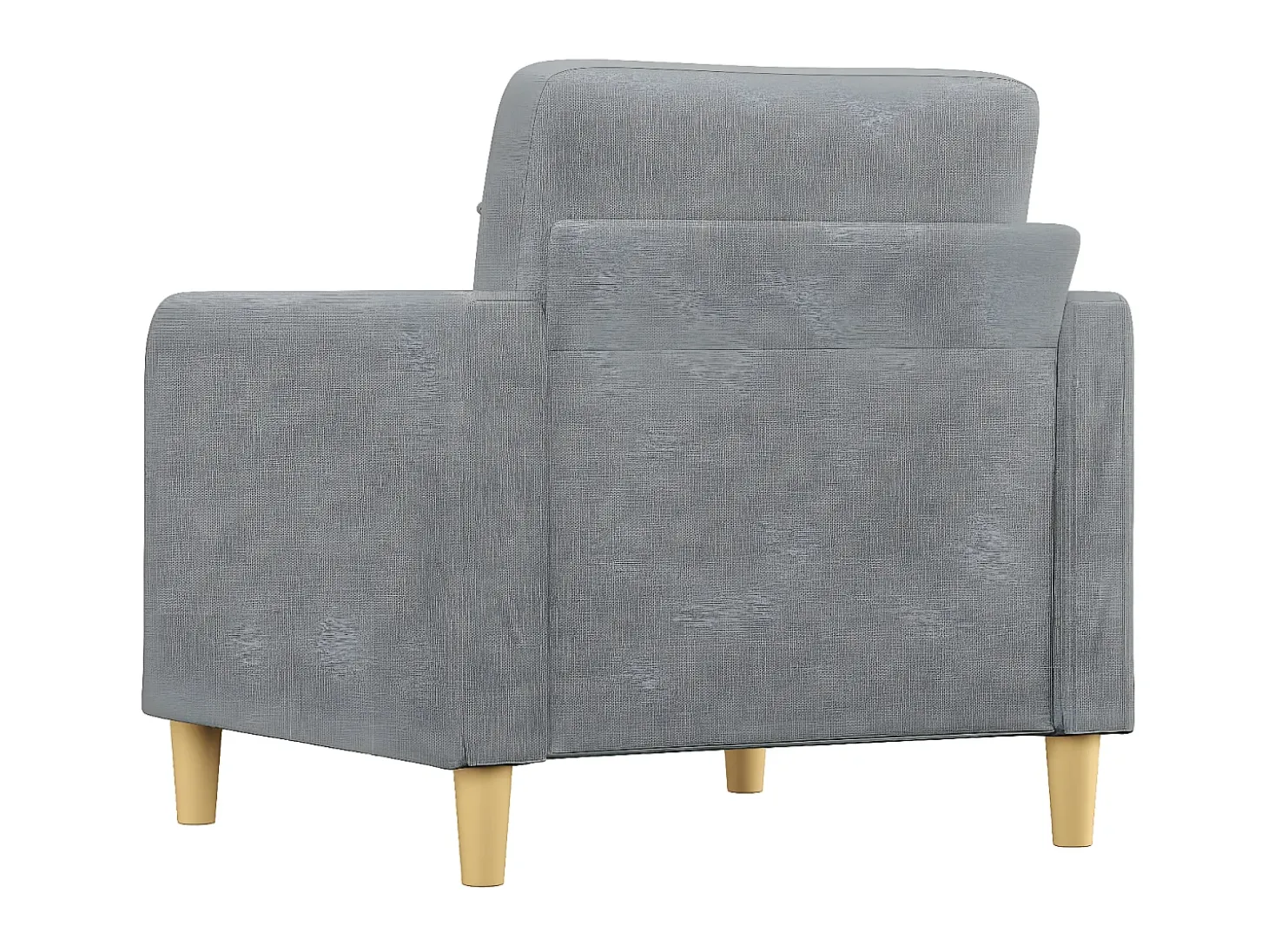 Sillón de tela gris claro 60 cm ES91907