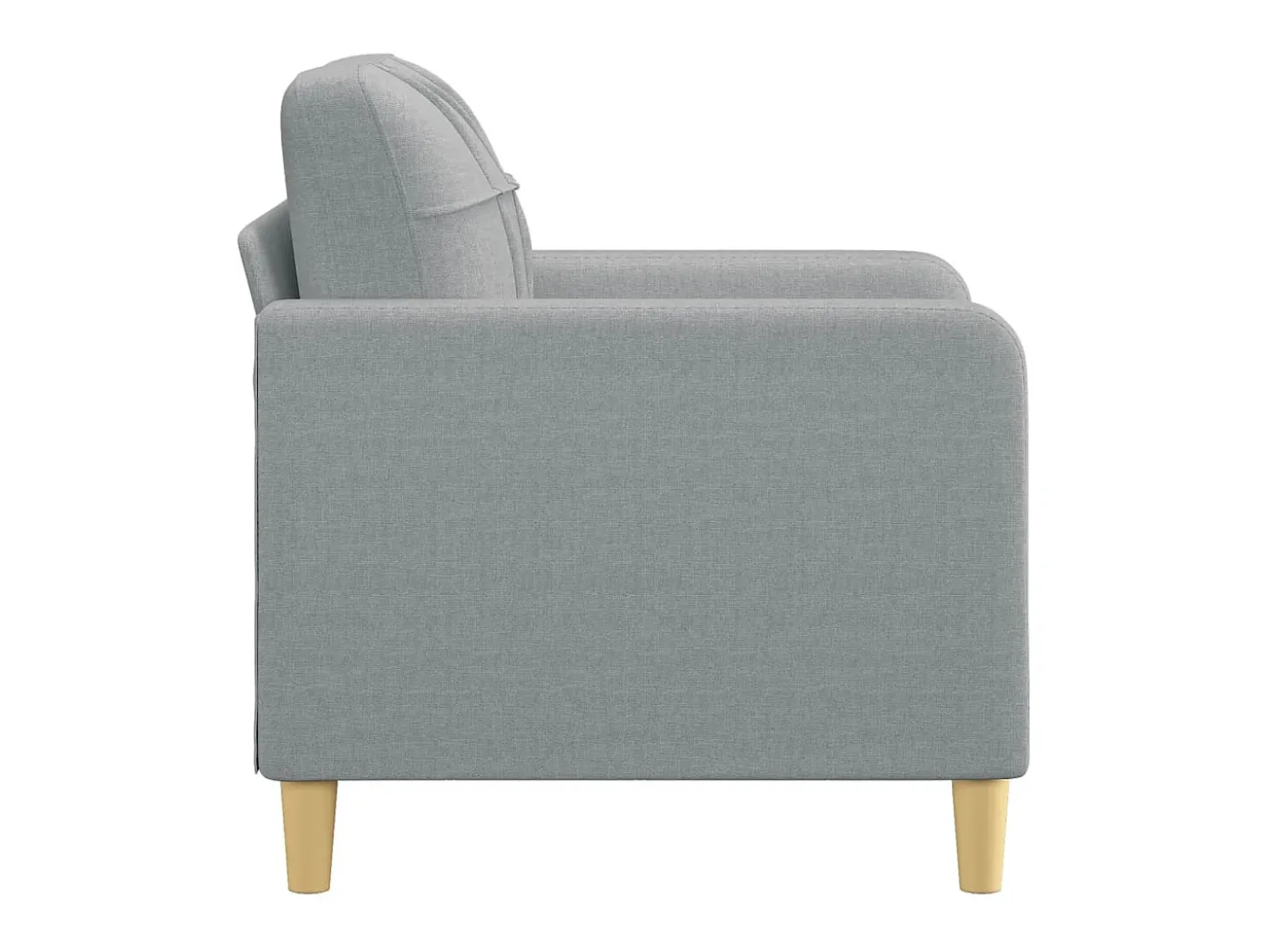 Sillón de tela gris claro 60 cm ES91907