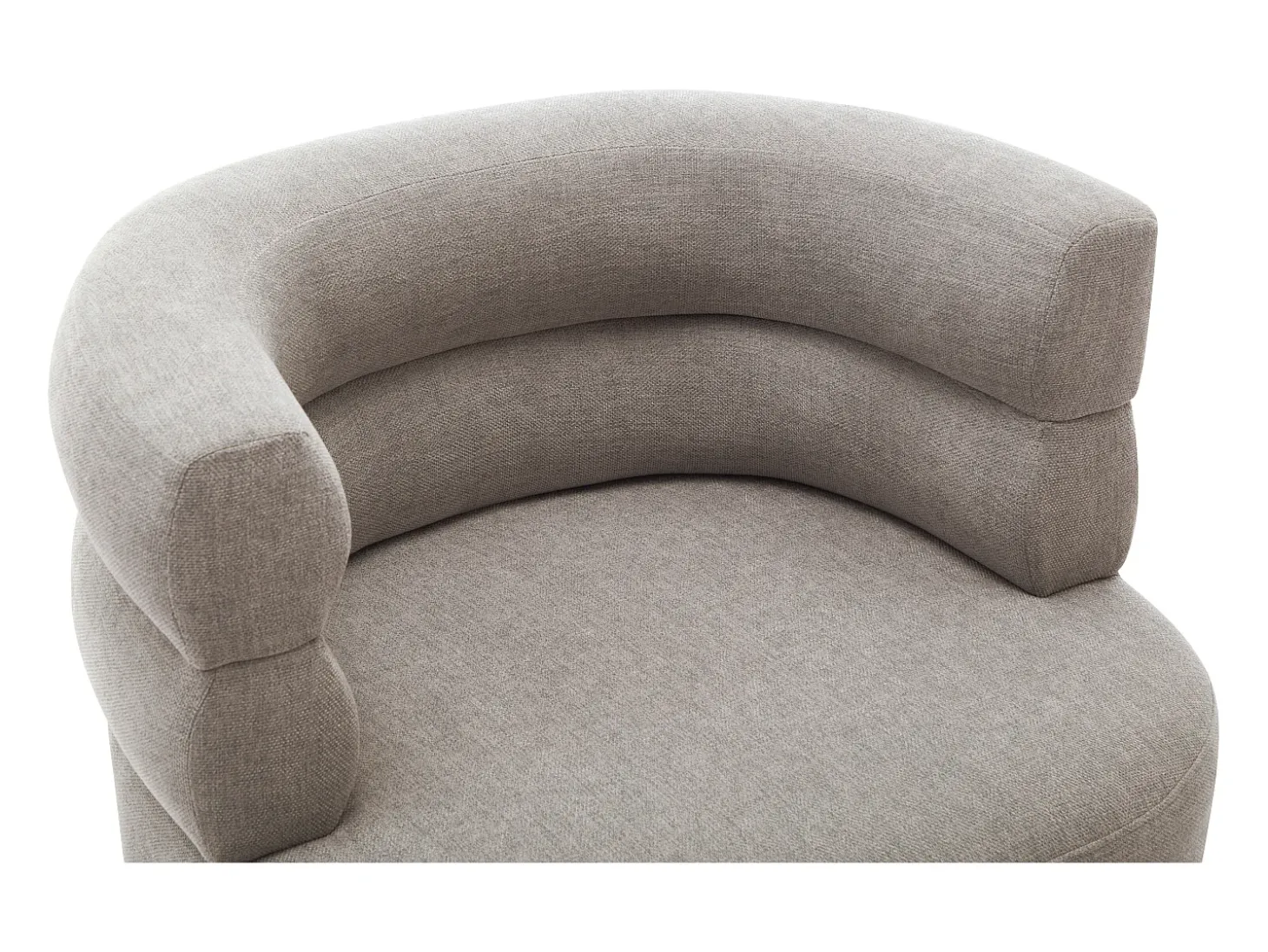 Sillón de tela gris con estructura de metal estilo diseño CAMEDO