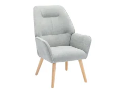 Sillón de tela gris. Estilo escandinavo. OSIMO