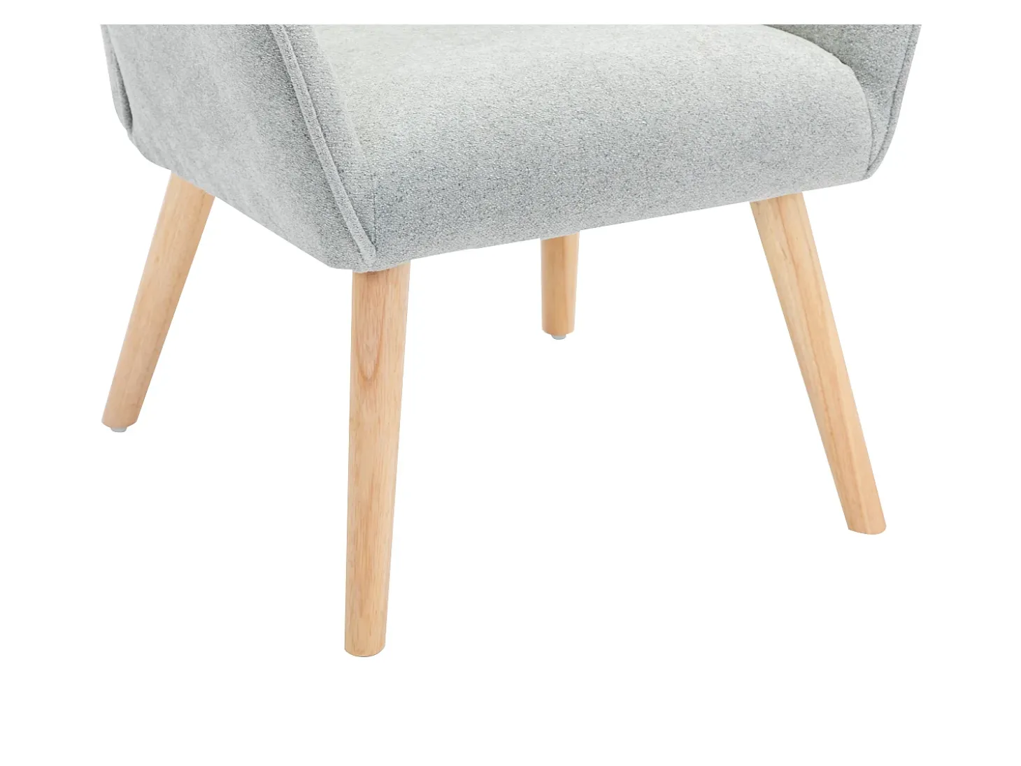 Sillón de tela gris. Estilo escandinavo. OSIMO