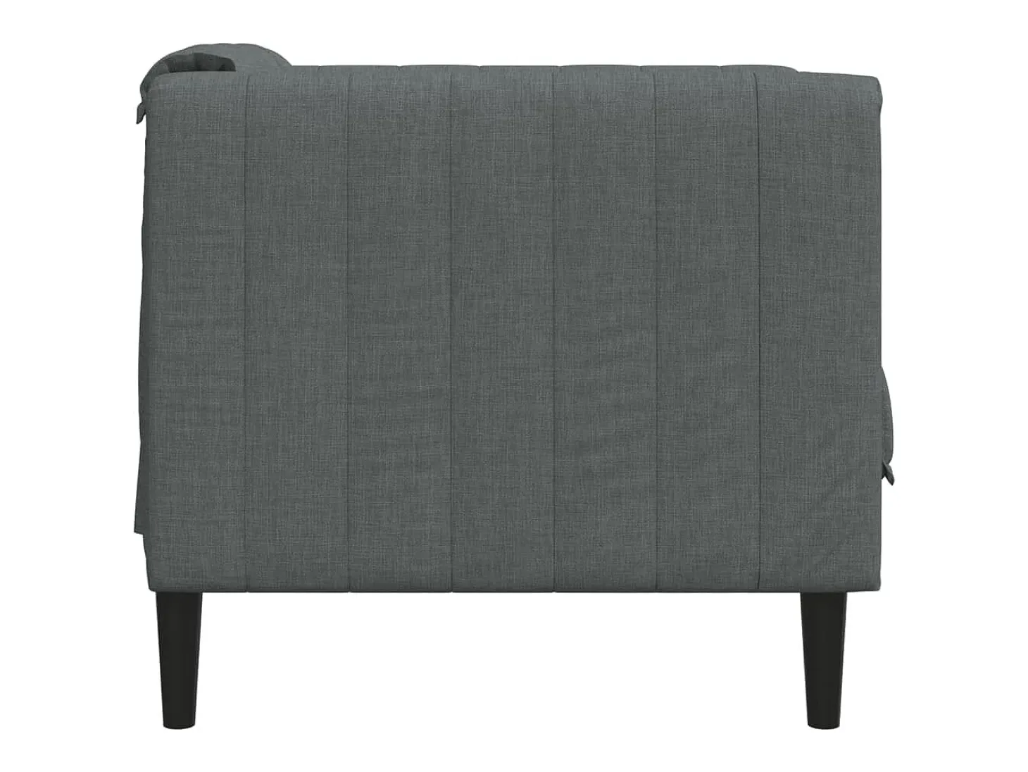 Sillón de tela gris oscuro