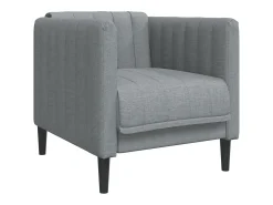 Sillón de tela gris oscuro