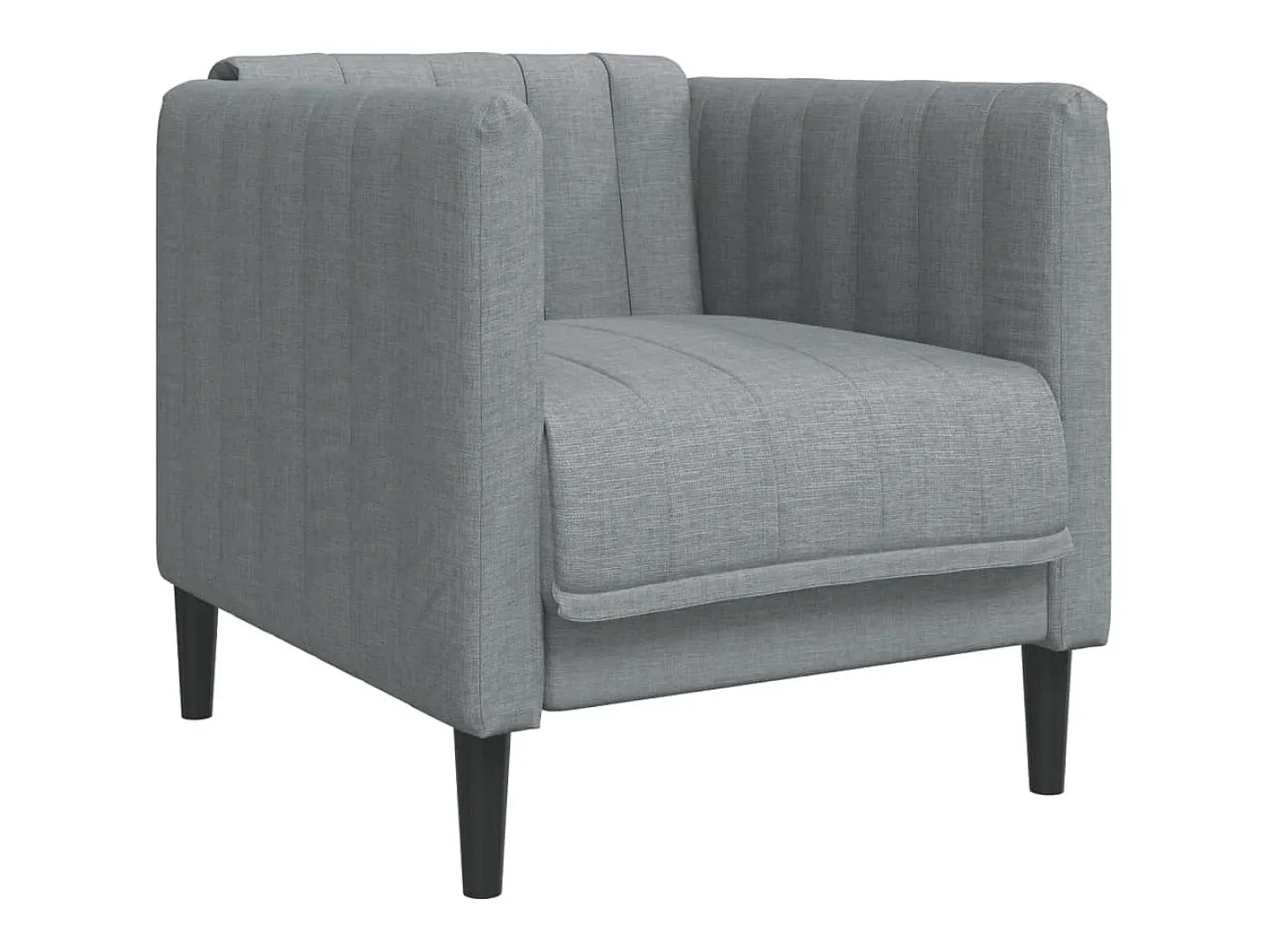 Sillón de tela gris oscuro