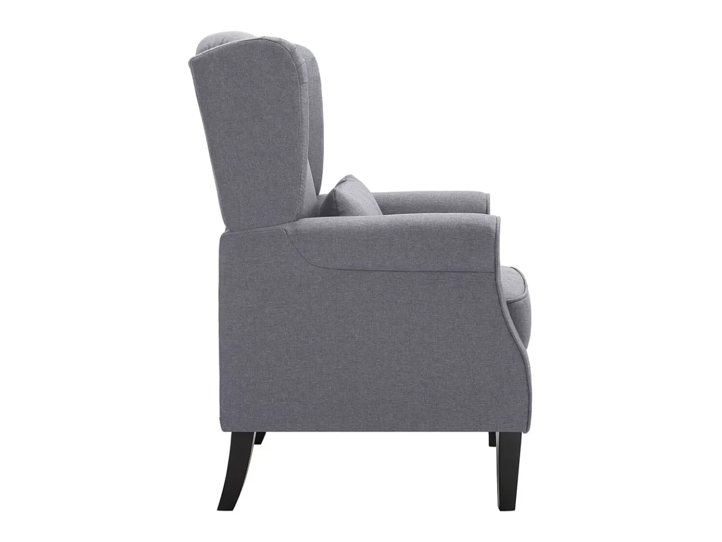Sillón de tela gris oscuro ES57693