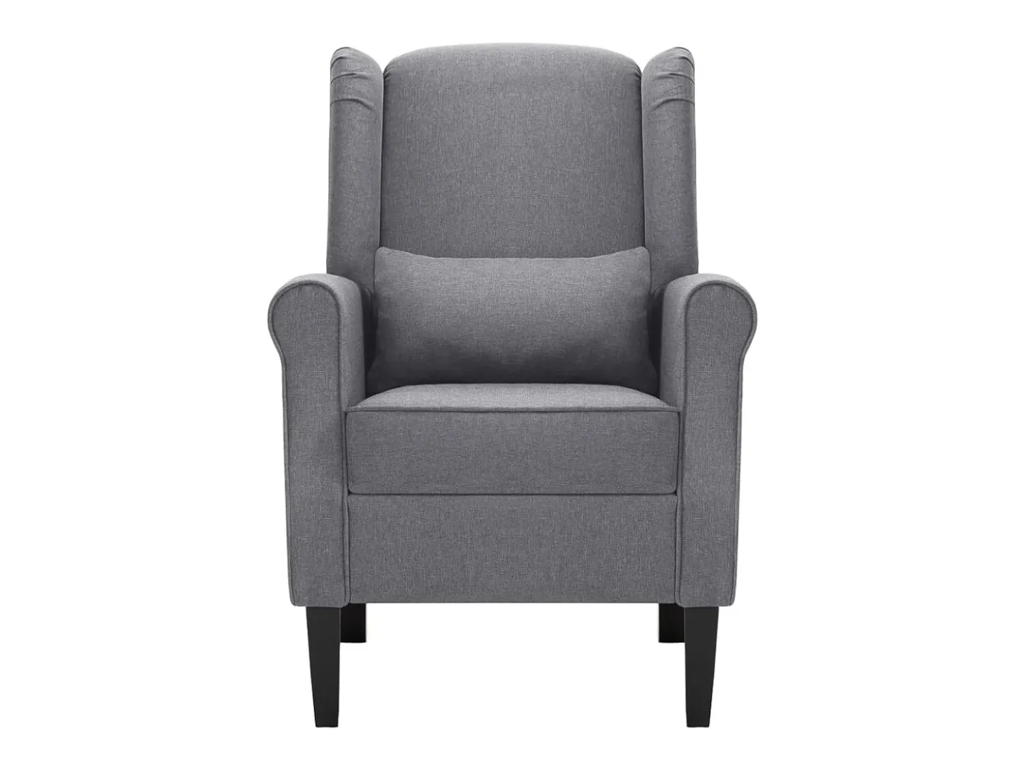 Sillón de tela gris oscuro ES57693