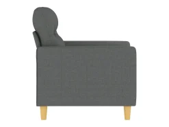 Sillón de tela gris oscuro 60 cm