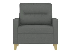 Sillón de tela gris oscuro 60 cm