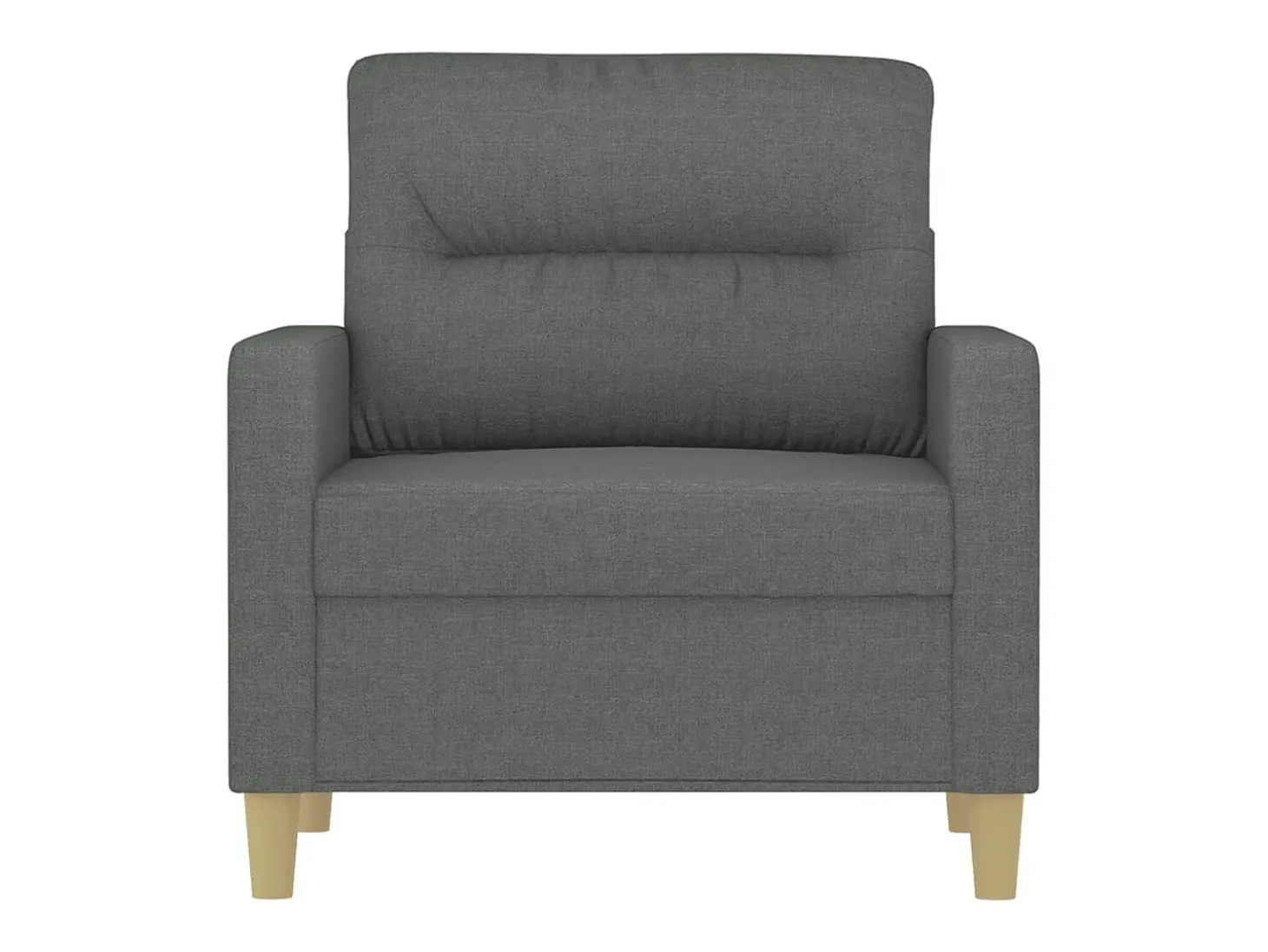 Sillón de tela gris oscuro 60 cm