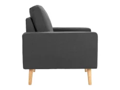 Sillón de tela gris oscuro