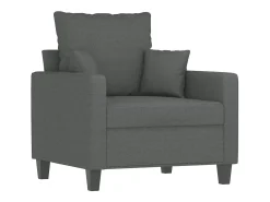 Sillón de tela gris oscuro 60 cm