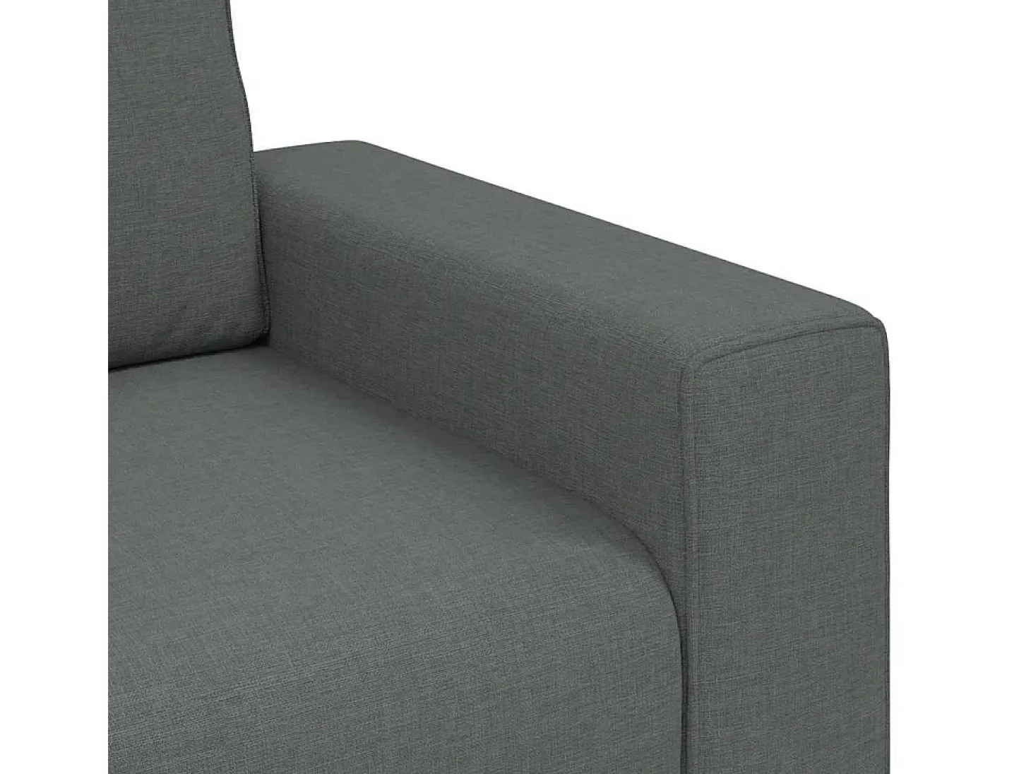 Sillón de tela gris oscuro 60 cm