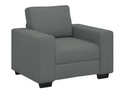 Sillón de tela gris oscuro 60 cm