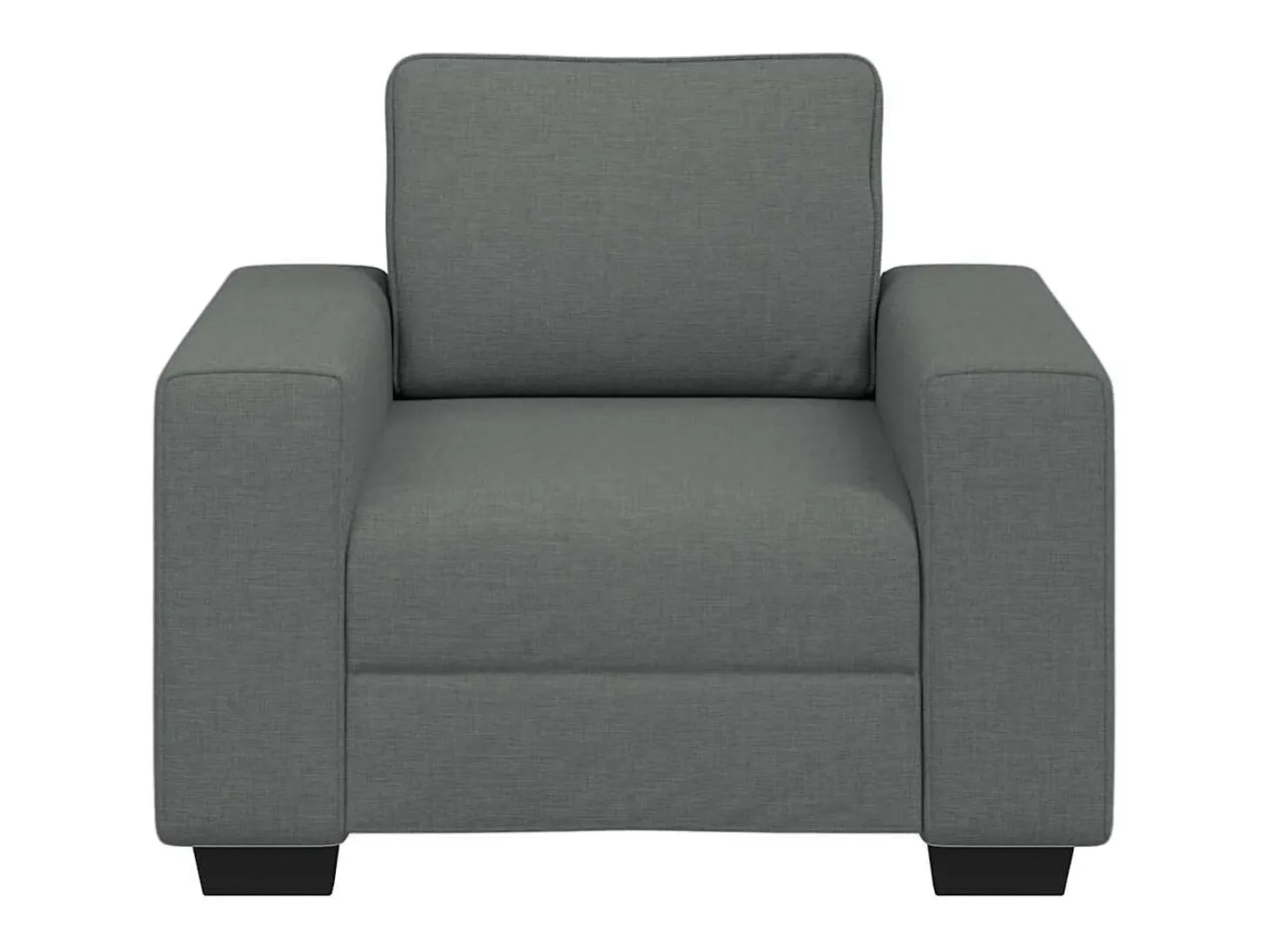 Sillón de tela gris oscuro 60 cm