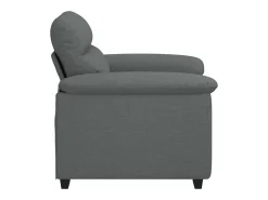 Sillón de tela gris oscuro 60 cm