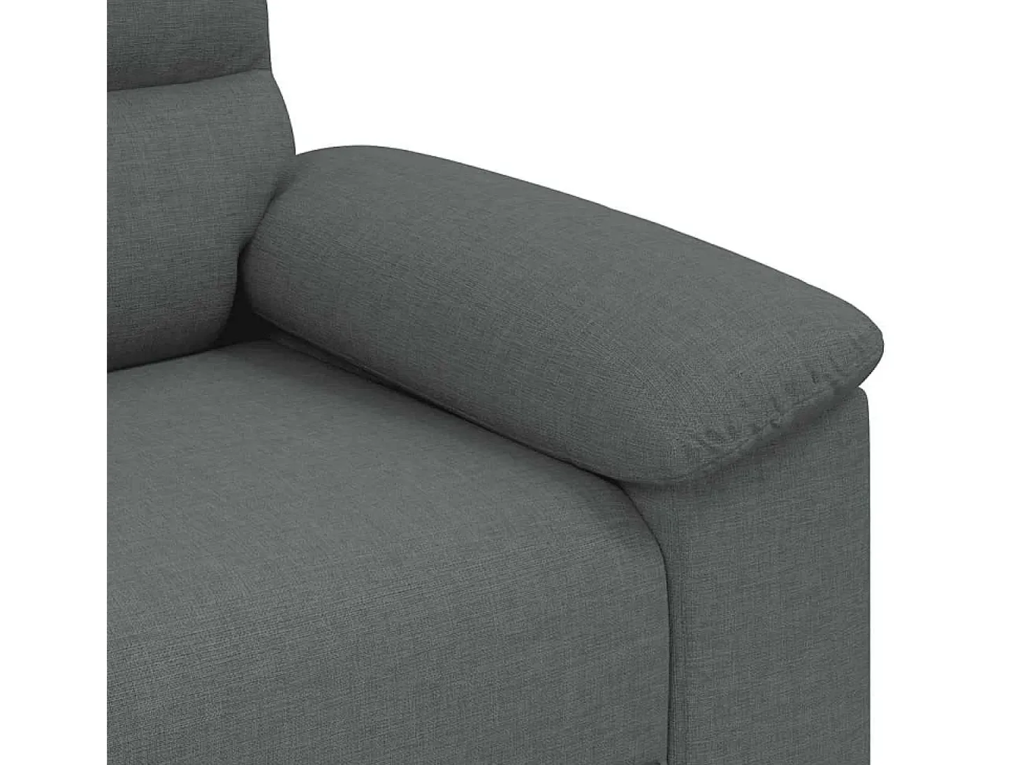 Sillón de tela gris oscuro 60 cm