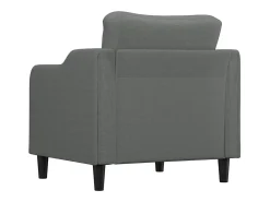 Sillón de tela gris oscuro 60 cm
