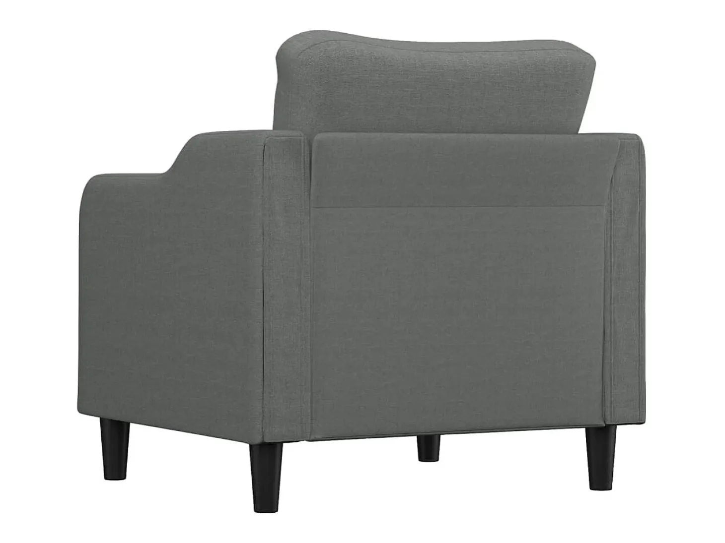 Sillón de tela gris oscuro 60 cm
