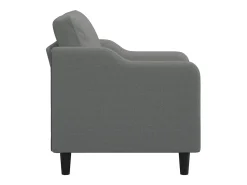Sillón de tela gris oscuro 60 cm