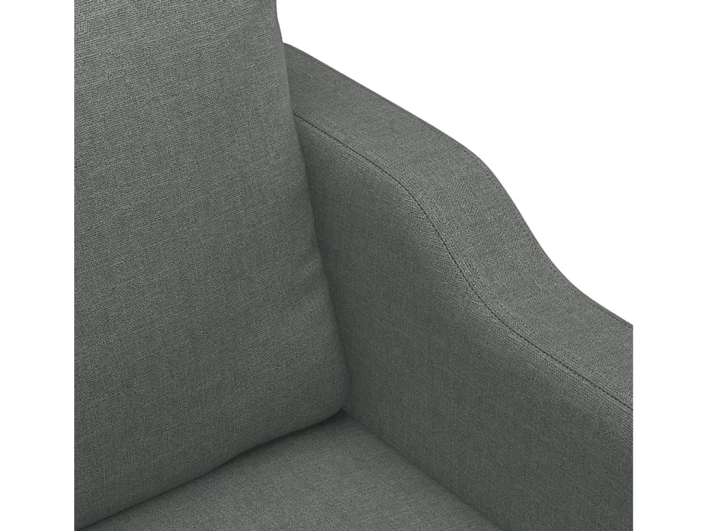 Sillón de tela gris oscuro 60 cm