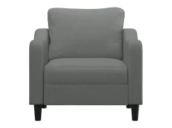 Sillón de tela gris oscuro 60 cm