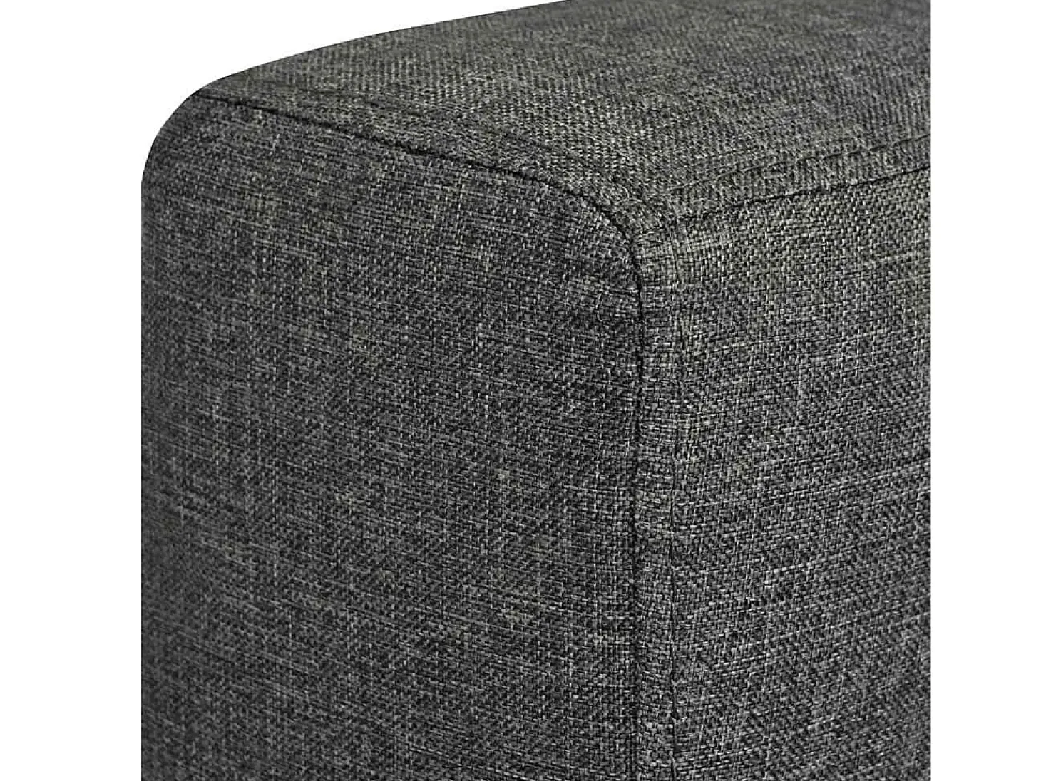 Sillón de tela gris oscuro
