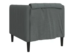 Sillón de tela gris oscuro