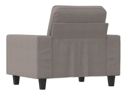 Sillón de tela gris taupé 60 cm