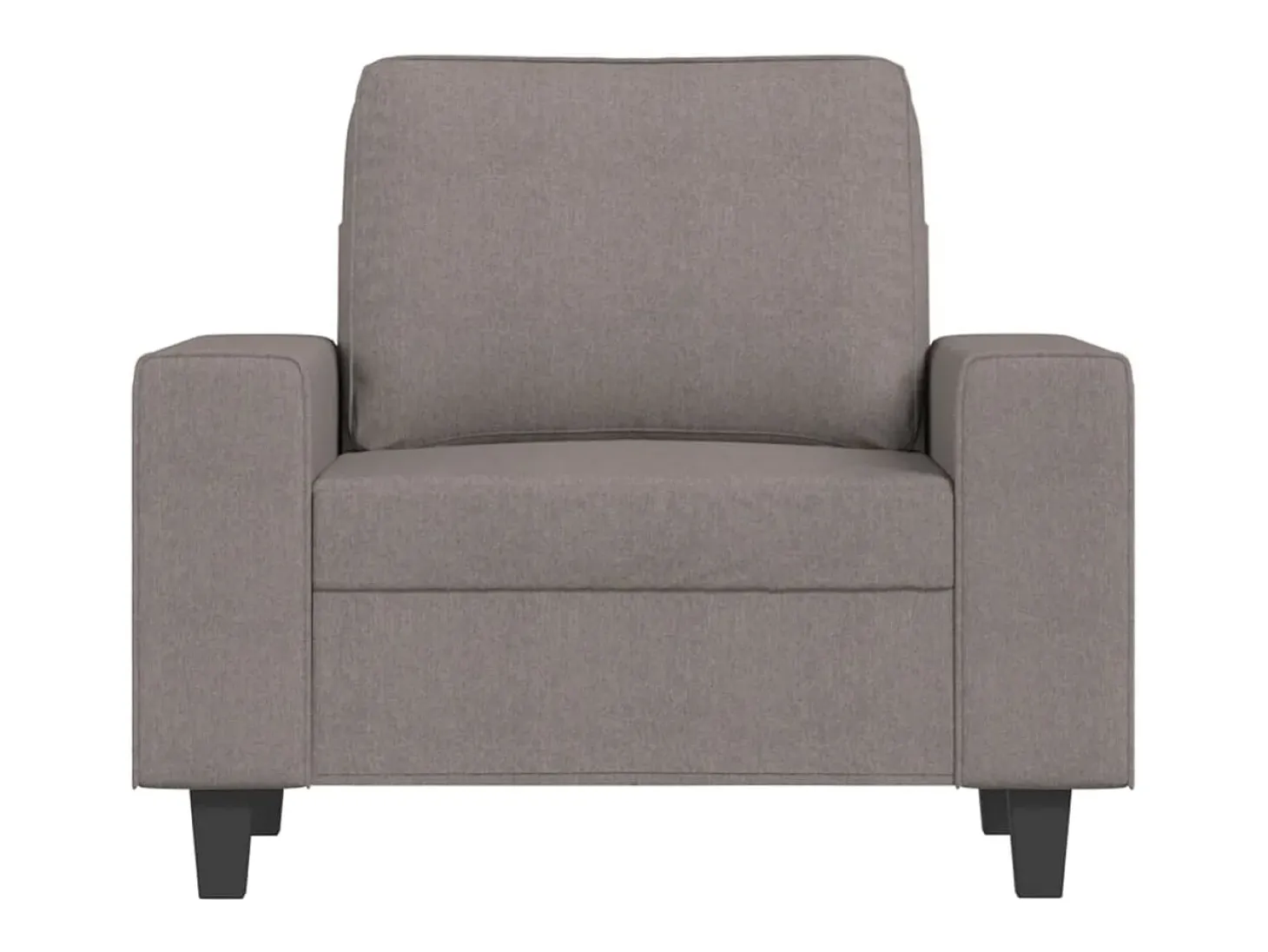 Sillón de tela gris taupé 60 cm