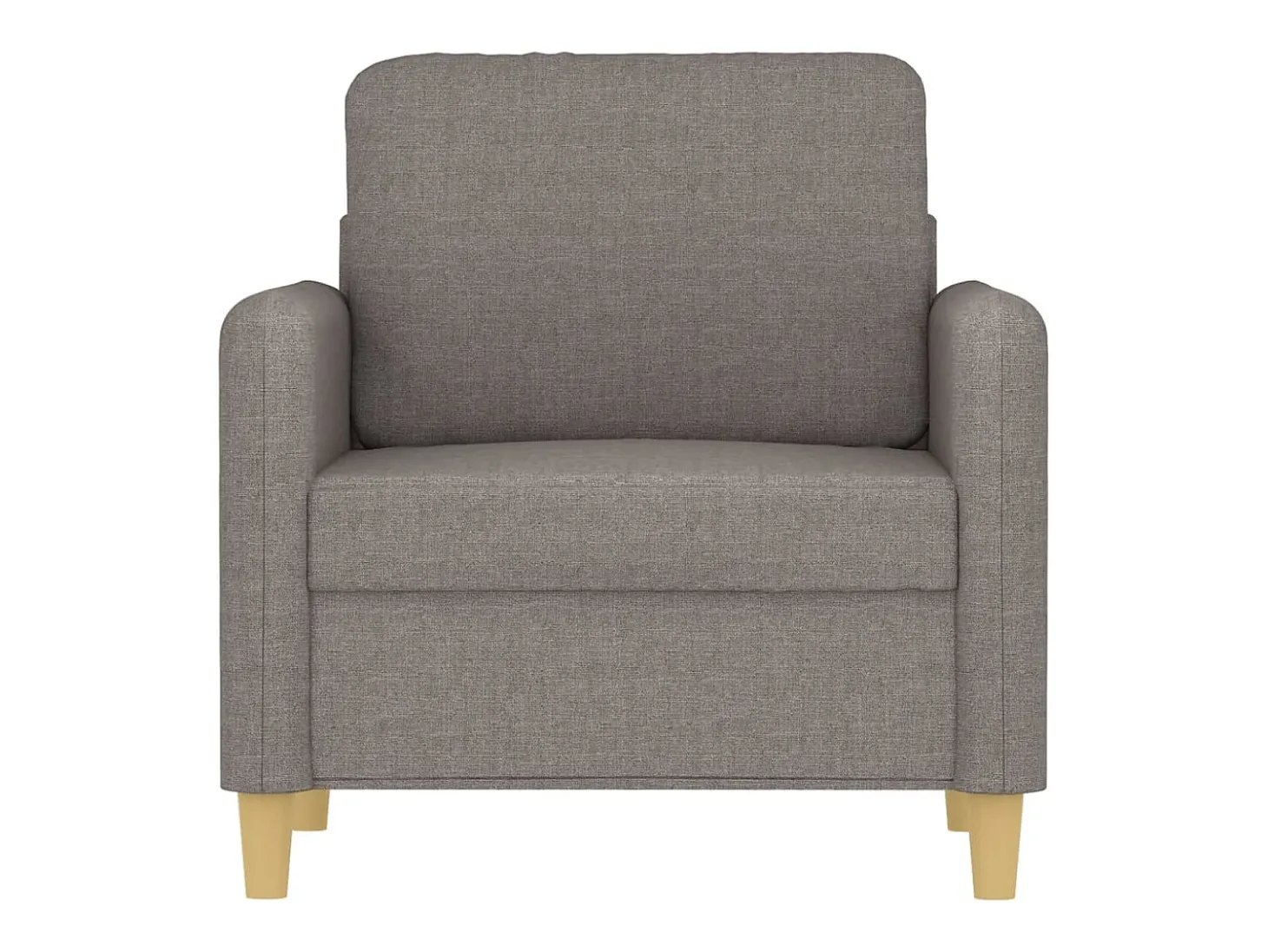 Sillón de tela gris taupé 60 cm