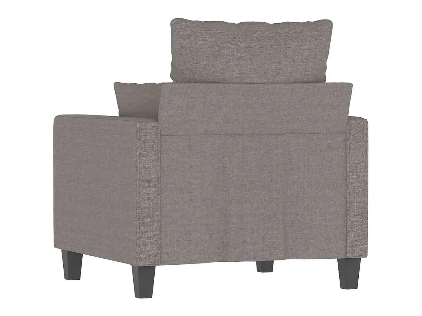 Sillón de tela gris taupé 60 cm