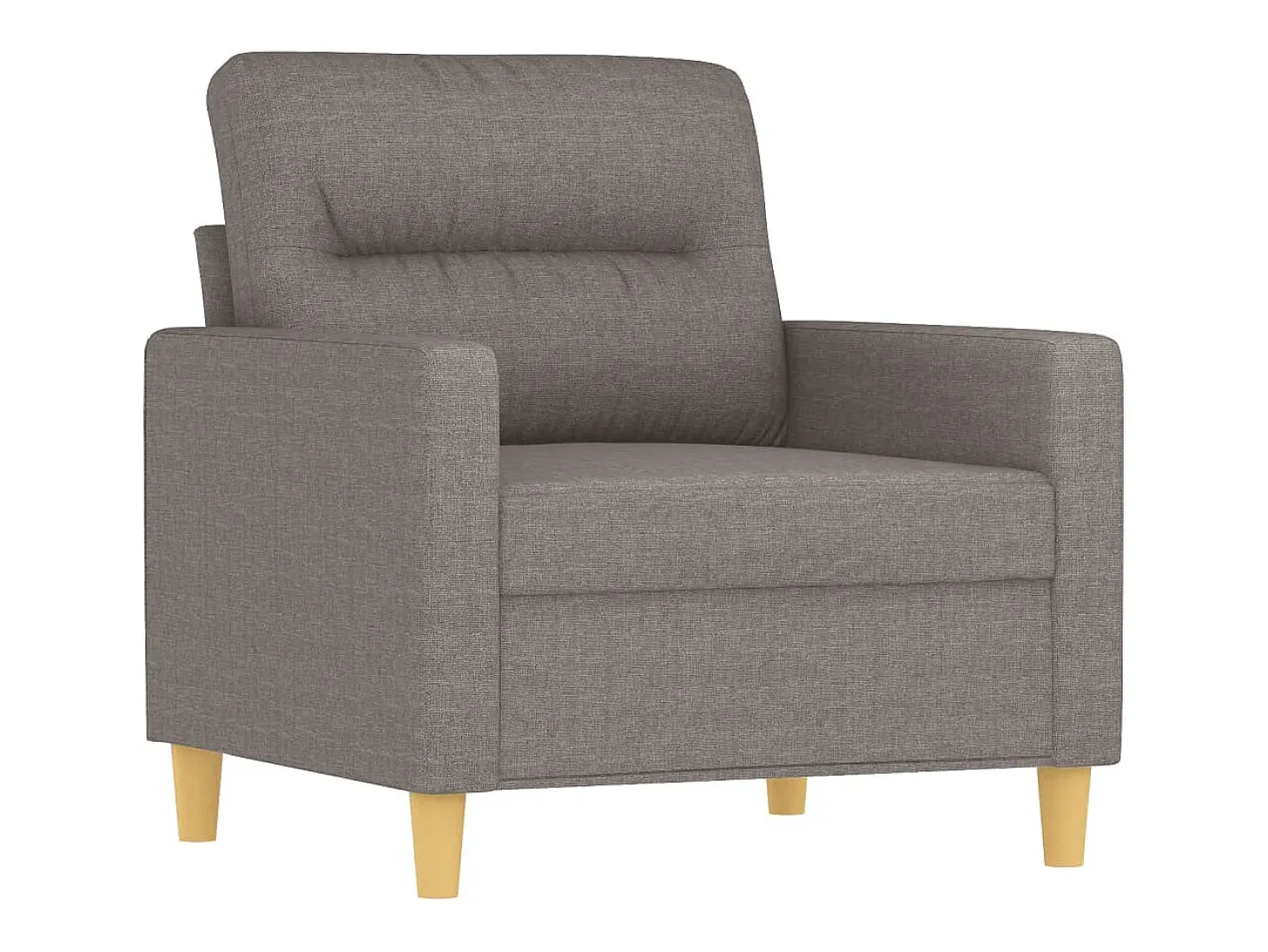 Sillón de tela gris taupé 60 cm
