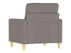 Sillón de tela gris taupé 60 cm