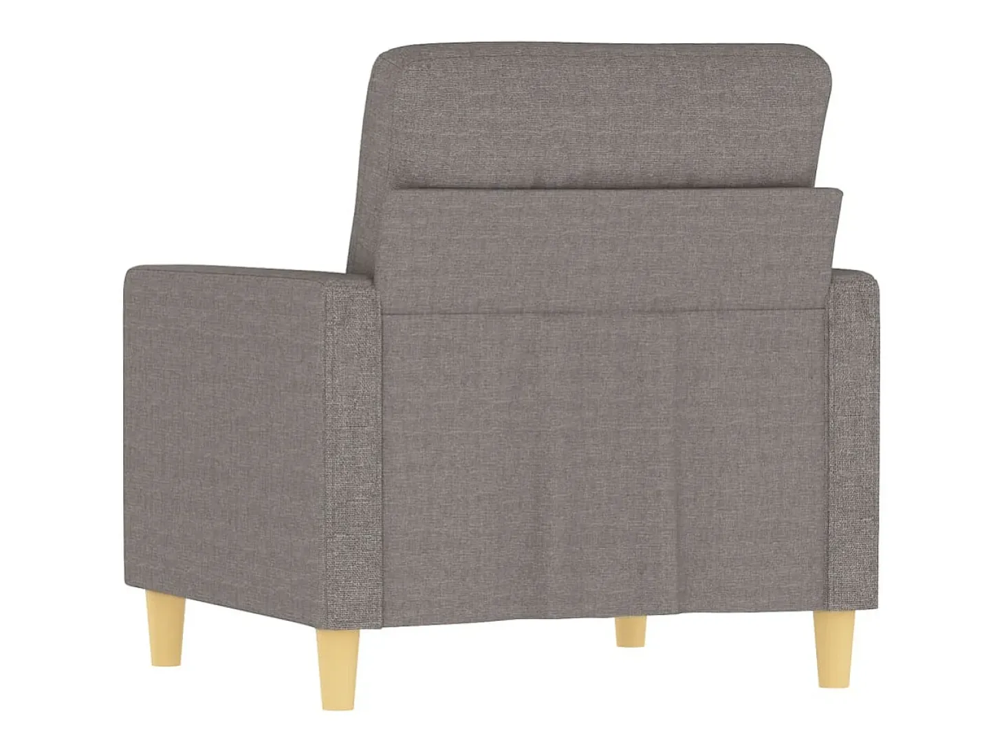 Sillón de tela gris taupé 60 cm
