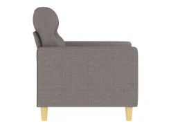 Sillón de tela gris taupé 60 cm