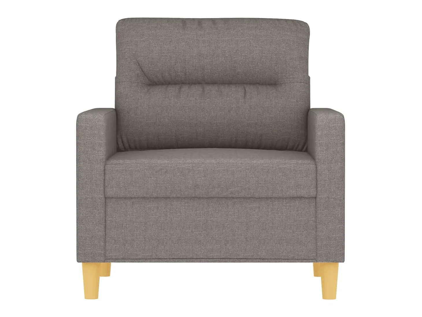 Sillón de tela gris taupé 60 cm